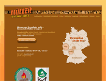 Tablet Screenshot of brennholz-mueller.de